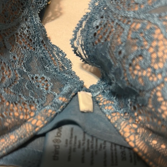 ThirdLove Blue Lace Underwire Bra - Picture 3 of 7